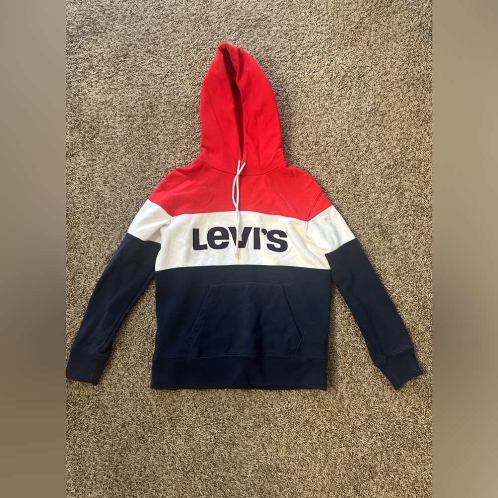 LEVIS COLORBLOCK SPORT HOODIE, size XS